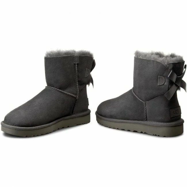 Shoes UGG - W Mini Bailey Bow II 1016501 W/Grey Grey - Image 2