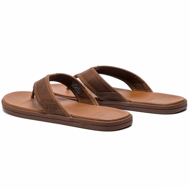 Flip-flops Slides UGG - M Seaside Flip Leather 1102690 M/Lug Brown 5 Flip-flops Slides UGG - M Seaside Flip Leather 1102690 M/Lug Brown - Image 3
