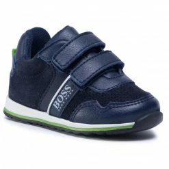 Velcro Trainers BOSS - J09139 M Navy 849 Navy Blue