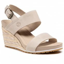 Espadrilles TIMBERLAND - Capri Sunset Wedge TB0A231K269 Light Beige Nubuck Beige