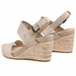 Espadrilles TIMBERLAND - Capri Sunset Wedge TB0A231K269 Light Beige Nubuck Beige -Togoshi Sales Store 0000208372688 03 kt