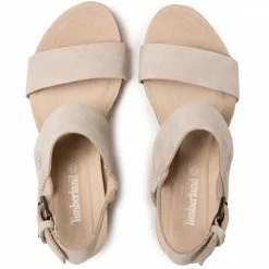 Espadrilles TIMBERLAND - Capri Sunset Wedge TB0A231K269 Light Beige Nubuck Beige -Togoshi Sales Store 0000208372688 06 kt