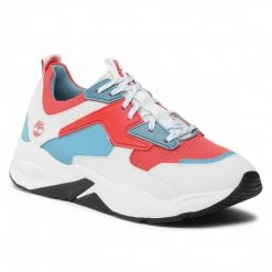 Sneakers Trainers TIMBERLAND - Delphiville Textile Sneaker TB0A234E801 Dark Pink Mesh White, Red, Blue