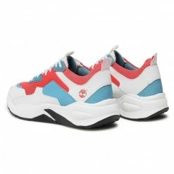 Sneakers Trainers TIMBERLAND - Delphiville Textile Sneaker TB0A234E801 Dark Pink Mesh White, Red, Blue -Togoshi Sales Store 0000208372756 02 rz