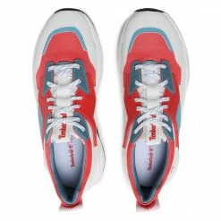 Sneakers Trainers TIMBERLAND - Delphiville Textile Sneaker TB0A234E801 Dark Pink Mesh White, Red, Blue -Togoshi Sales Store 0000208372756 06 rz