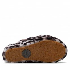 Slippers UGG - W Fluff Yeah Slide Panthr Print 1120903 Sygr Brown -Togoshi Sales Store 0000208955669 05 pl