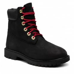 Hiking Boots TIMBERLAND - 6in Hert Bt Cupsole- W TB0A2G53001 Black Nubuck W Red Black
