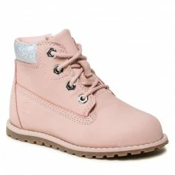 Boots TIMBERLAND - Pokey Pine 6in TB0A2H4X6621 Lt Pink Nubuck W Gltr Pink