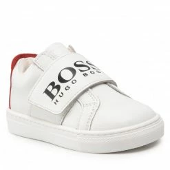 Velcro Trainers BOSS - J09168 S White 10B White