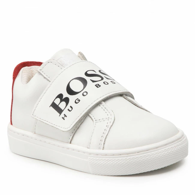Velcro Trainers BOSS - J09168 S White 10B White 3 Velcro Trainers BOSS - J09168 S White 10B White