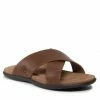 Clogs And Mules Slides TIMBERLAND - Kesler Cove CrossBand TB0A2ADU2121 Medium Brown Leather Brown -Togoshi Sales Store 01 0000300572474 mg