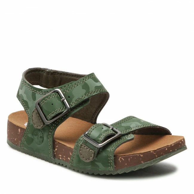 Sandals TIMBERLAND - Castle Island 2 Strap TB0A2APS9111 Md Green With Camo Green 3 Sandals TIMBERLAND - Castle Island 2 Strap TB0A2APS9111 Md Green With Camo Green