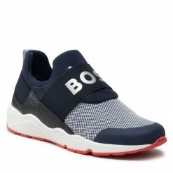 Slided Shoes Trainers BOSS - J19070 S Navy 849 Navy Blue
