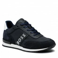 Laced Shoes Trainers BOSS - J29300 S Navy 849 Navy Blue