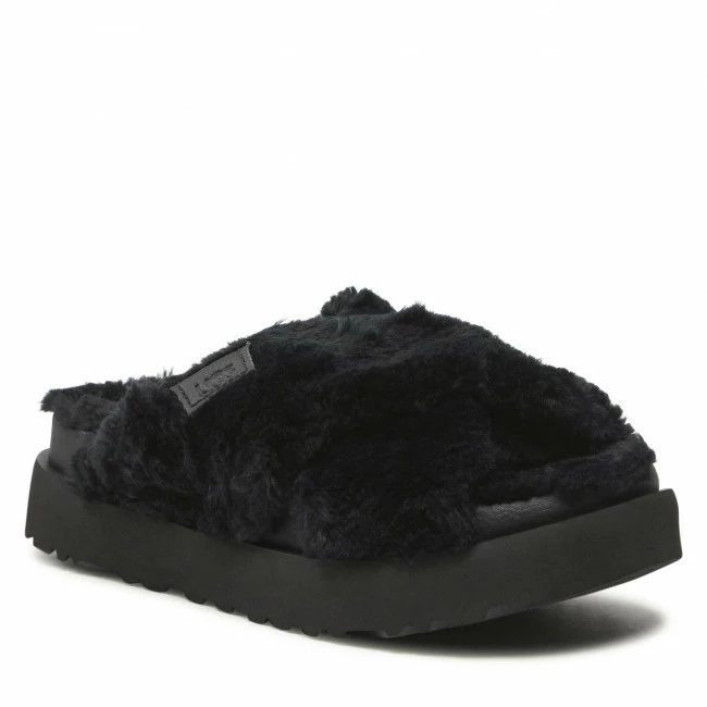 Casual Mules Slides UGG - W Fuzz Sugar Cross Slide 1135131 BLK Black 3 Casual Mules Slides UGG - W Fuzz Sugar Cross Slide 1135131 BLK Black