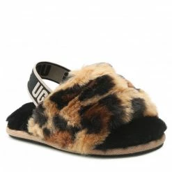 Slippers UGG - T Fluff Yeah Slide Spotty 1134955T Nat Brown
