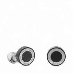 Jewellery Spinki Do Mankietów BOSS - Caeser 50475419 10243556 01 001 Black, Silver
