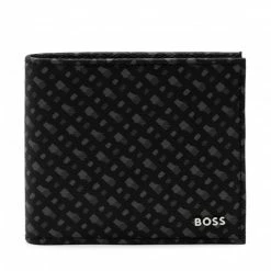 Men's Wallets Large Men's Wallet BOSS - Byron 50472942 10243446 01 Black 001 Black