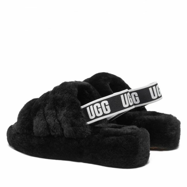 Slippers UGG - W Fluff Yeah Slide 1095119 W/Blk Black 5 Slippers UGG - W Fluff Yeah Slide 1095119 W/Blk Black - Image 3