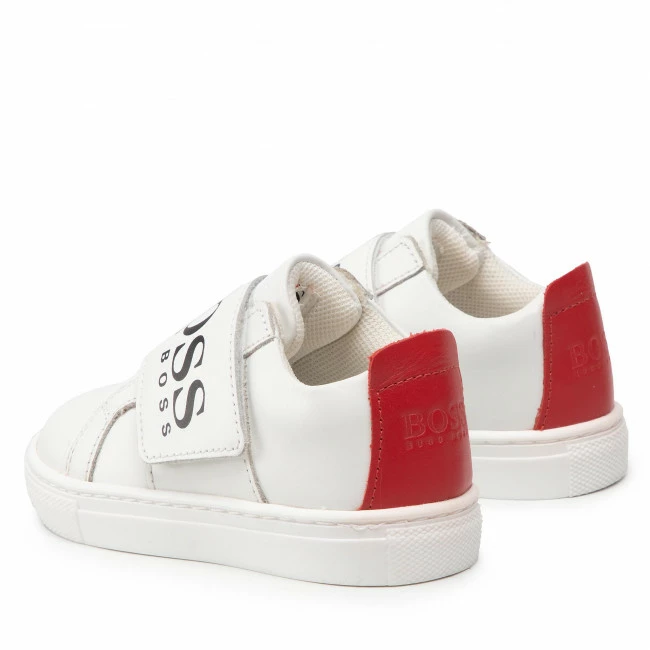 Velcro Trainers BOSS - J09168 S White 10B White 5 Velcro Trainers BOSS - J09168 S White 10B White - Image 3