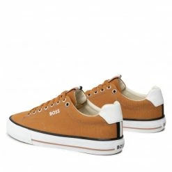 Plimsolls BOSS - Aiden 50470866 10242000 01 Open Beige 288 Brown -Togoshi Sales Store 03 0000300032275 st