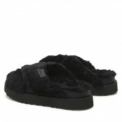Casual Mules Slides UGG - W Fuzz Sugar Cross Slide 1135131 BLK Black 10 Casual Mules Slides UGG - W Fuzz Sugar Cross Slide 1135131 BLK Black -Togoshi Sales Store 03 0000301216605 rz