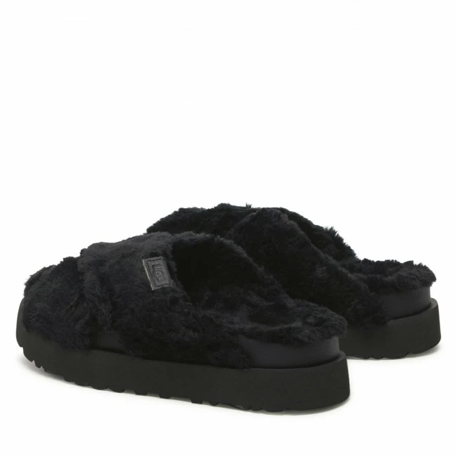 Casual Mules Slides UGG - W Fuzz Sugar Cross Slide 1135131 BLK Black 5 Casual Mules Slides UGG - W Fuzz Sugar Cross Slide 1135131 BLK Black - Image 3