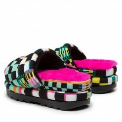 Casual Mules Slides UGG - W Maxi Checks Slide 1130842 Blkm Colourful -Togoshi Sales Store 03 0000301231585 kt