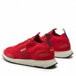 Sneakers Trainers BOSS - Titanium 50470596 10232616 01 Bright Red 620 Red -Togoshi Sales Store 03 0000301423409 sw