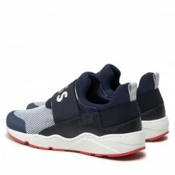Slided Shoes Trainers BOSS - J19070 S Navy 849 Navy Blue -Togoshi Sales Store 04 0000300797891 plj
