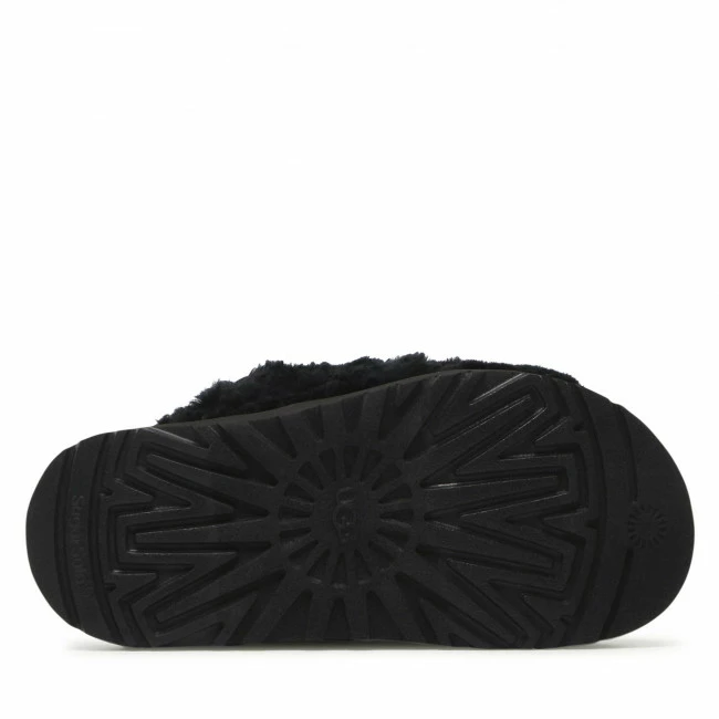 Casual Mules Slides UGG - W Fuzz Sugar Cross Slide 1135131 BLK Black 6 Casual Mules Slides UGG - W Fuzz Sugar Cross Slide 1135131 BLK Black - Image 4