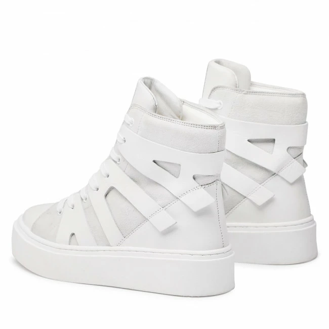 Sneakers Trainers TOGOSHI - WI16-CHANTAL-06 White White, Grey 5 Sneakers Trainers TOGOSHI - WI16-CHANTAL-06 White White, Grey - Image 3