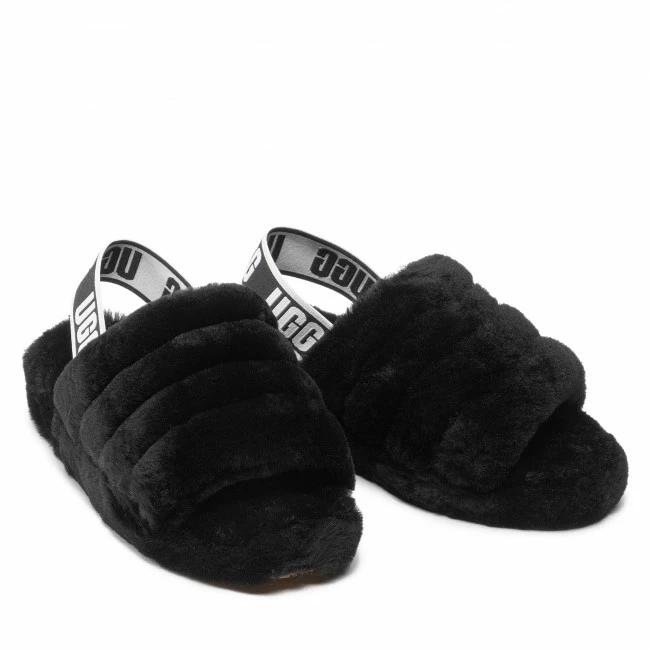 Slippers UGG - W Fluff Yeah Slide 1095119 W/Blk Black 7 Slippers UGG - W Fluff Yeah Slide 1095119 W/Blk Black - Image 5