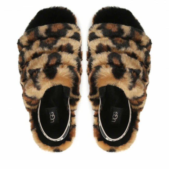 Slippers UGG - W Fluff Yeah Slide Spotty 1130883 Nat Brown 7 Slippers UGG - W Fluff Yeah Slide Spotty 1130883 Nat Brown - Image 5