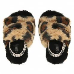 Slippers UGG - T Fluff Yeah Slide Spotty 1134955T Nat Brown -Togoshi Sales Store 05 0000301220114 rz