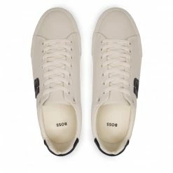 Sneakers Trainers BOSS - Aiden 50474728 10232547 01 Open White 131 Beige -Togoshi Sales Store 05 0000301419426 swa