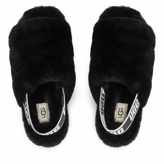 Slippers UGG - W Fluff Yeah Slide 1095119 W/Blk Black 8 Slippers UGG - W Fluff Yeah Slide 1095119 W/Blk Black - Image 6