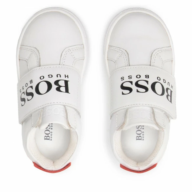 Velcro Trainers BOSS - J09168 S White 10B White 8 Velcro Trainers BOSS - J09168 S White 10B White - Image 6