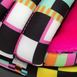 Casual Mules Slides UGG - W Maxi Checks Slide 1130842 Blkm Colourful -Togoshi Sales Store 06 0000301231585 kt